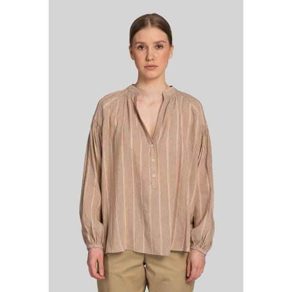  Блузка Woolrich FLUID STRIPE BLOUSE Мануфактура outlet village 