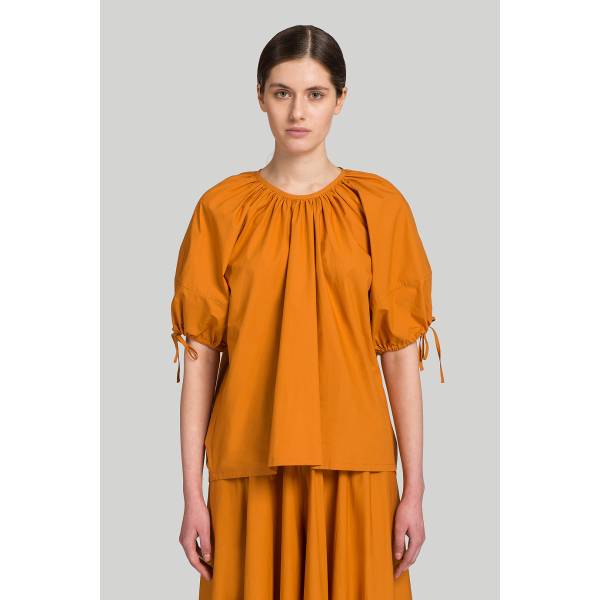  Блузка MISSING YOU ALREADY BACK POINTED SHIRRING BLOUSE Мануфактура outlet village 