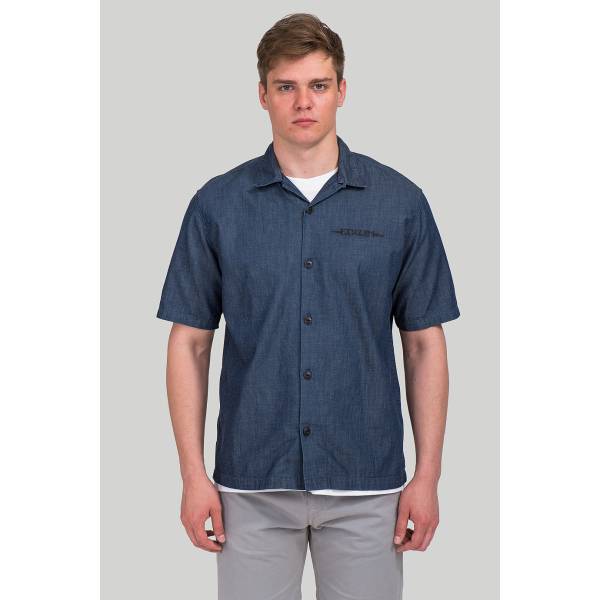  рубашка Edwin Blue Autonomous Shirt Мануфактура outlet village 