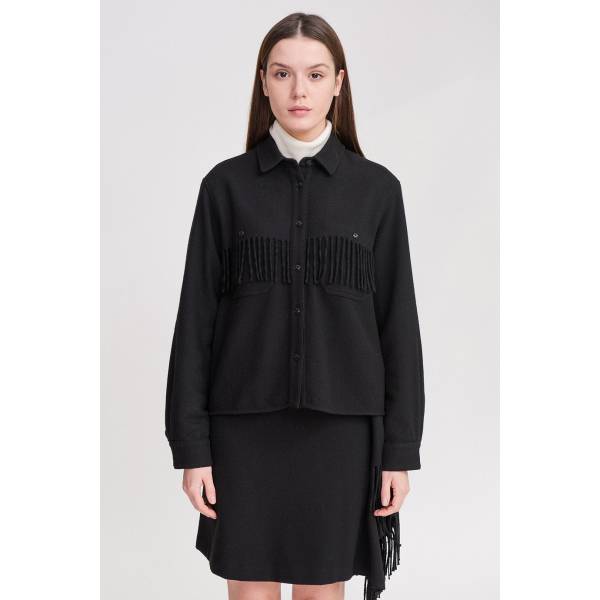  Овершот Woolrich W`S FRINGES STAG OVER SHIRT Мануфактура outlet village 
