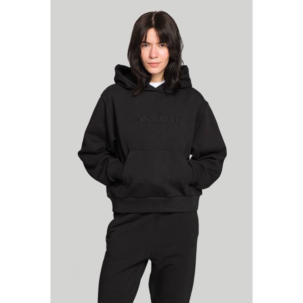  Худі Woolrich LOGO FLEECE HOODIE Мануфактура outlet village 