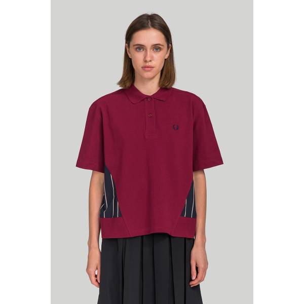  поло Fred Perry WOVEN PANEL POLO SHIRT Мануфактура outlet village 